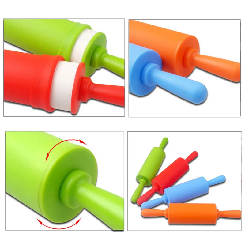 1 шт./компл. силиконовая скалка для теста ролик небольшого размера инструменты