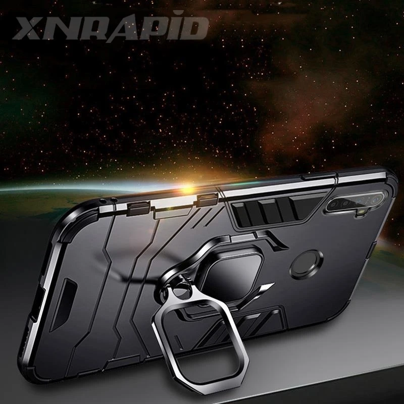 

Shockproof Armor Case For OPPO Realme 5 5 Pro 3 C2 X Stand Car Ring Phone Cover for OPPO F11 Pro Reno 2 Reno Z K1 A1K