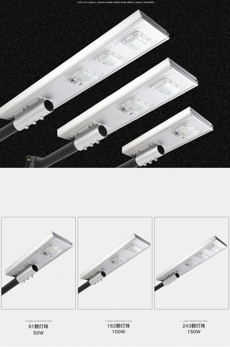 4 шт. Fanlive 50W 100W 150W интегрированные светодиодные солнечные лампы для Садовая лампа уличное освещение наружного освещения Декор водонепроницаемый pir-датчик