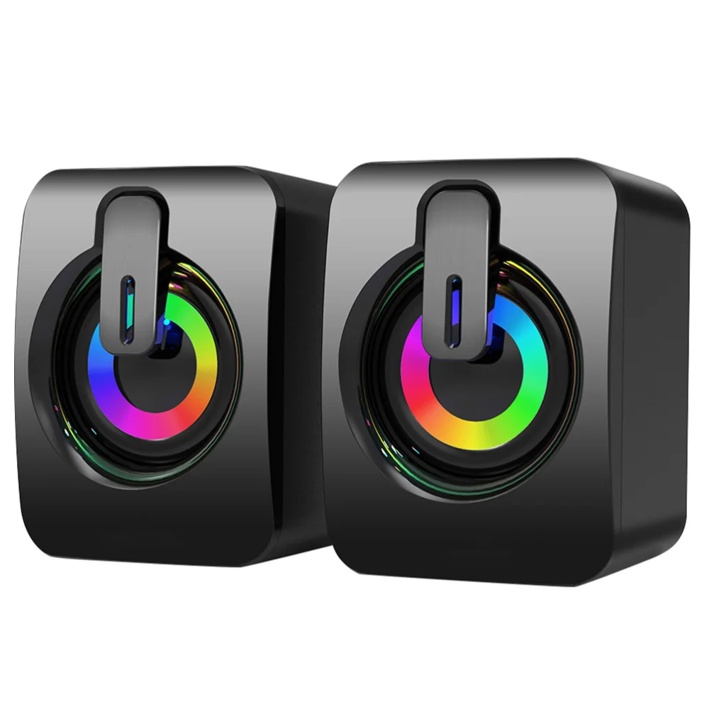 

1 Pair of Gaming Speakers USB-Powered Speakers Wired Desktop Speakers Tools