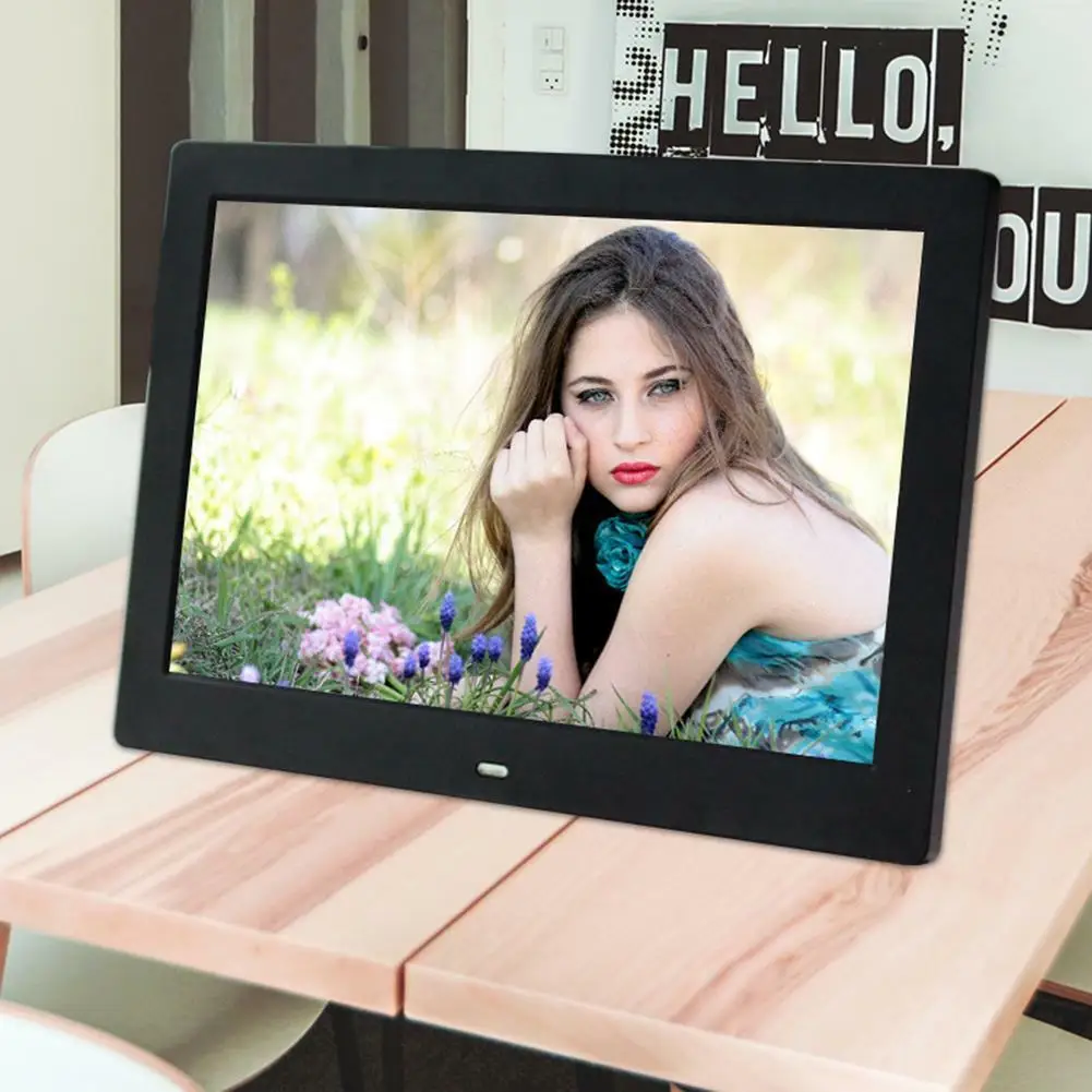Ips 10 дюймовая цифровая фоторамка Full-View Экран фотоальбом 1280*800 часы календарь видео плеер