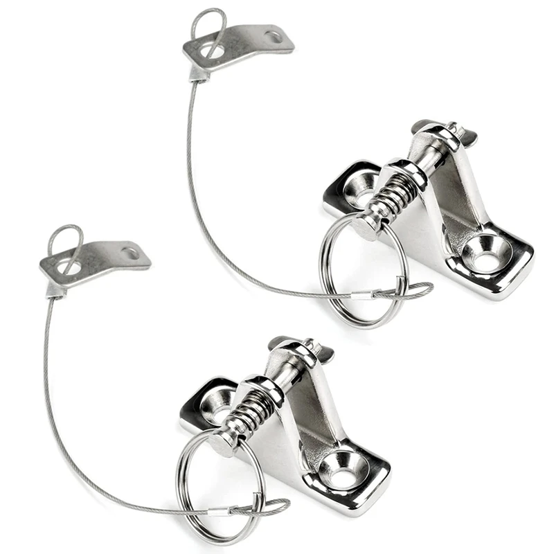 2 шт. лодка Бимини Топ шарнир палубы с Quick Release шпильки винтами морское