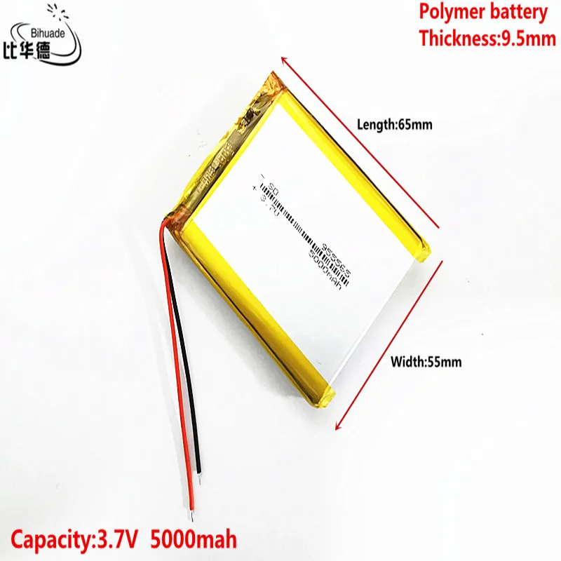 Хорошее качество литий-ионный аккумулятор 3 7 V 5000mAH 955565 полимерный