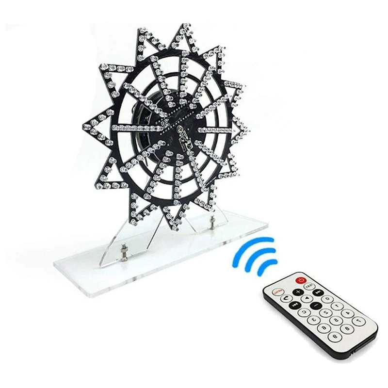 DIY LED Ferris Wheel Colorful Flash Plug-in Kit for Electric Rotating with 12X12 Dot Design | Дом и сад