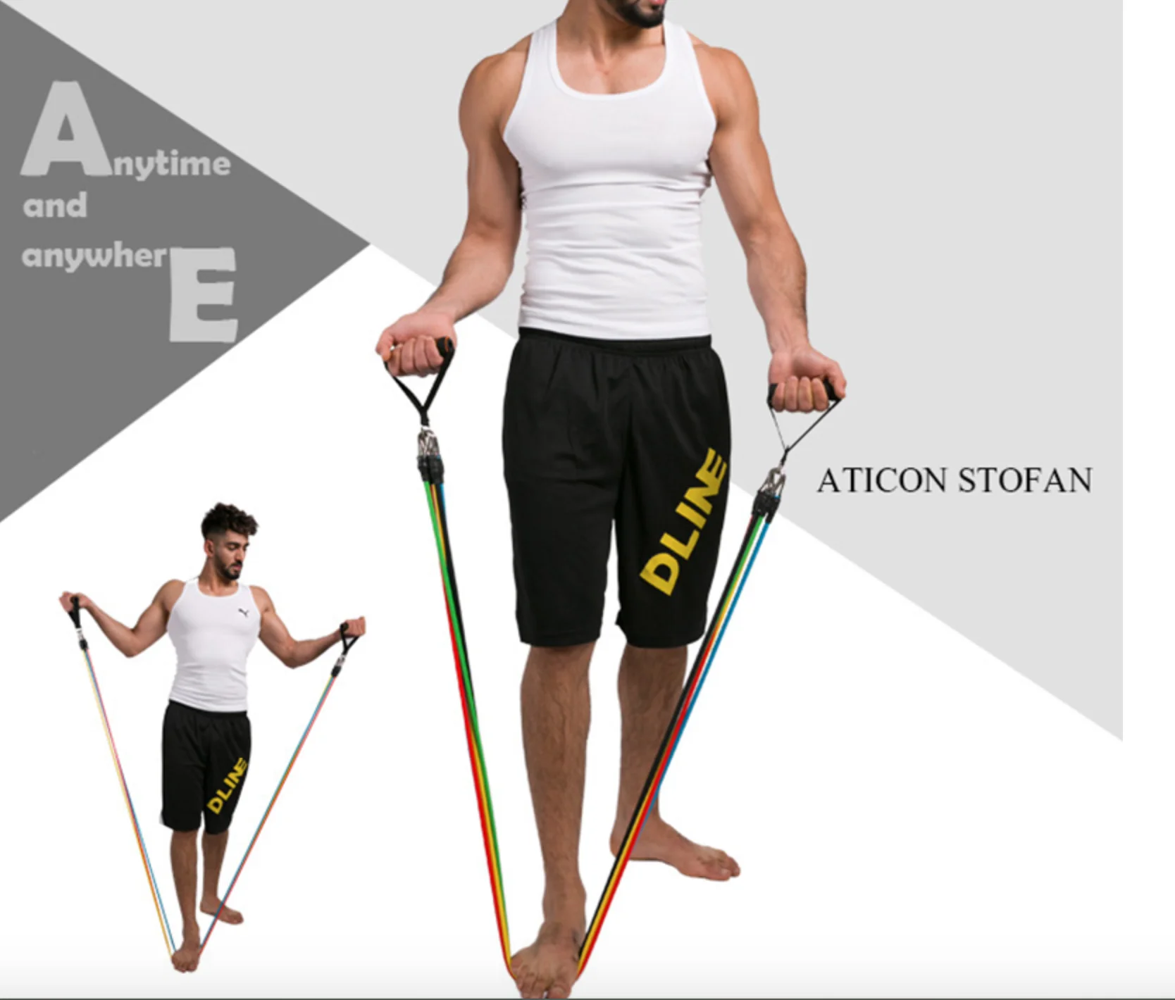 Латексные Эспандеры 11 шт./компл. тренировочные трубы для йоги резиновые