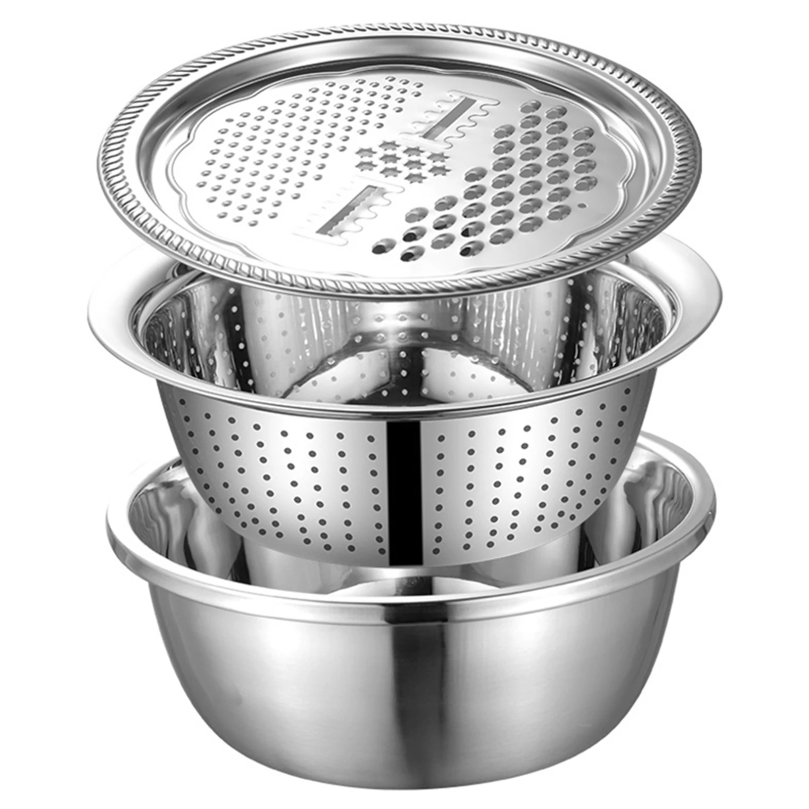 

Кухонные принадлежности, многофункциональная терка из нержавеющей стали, сливная корзина, бытовая овощерезка, практичный кухонный инструм...