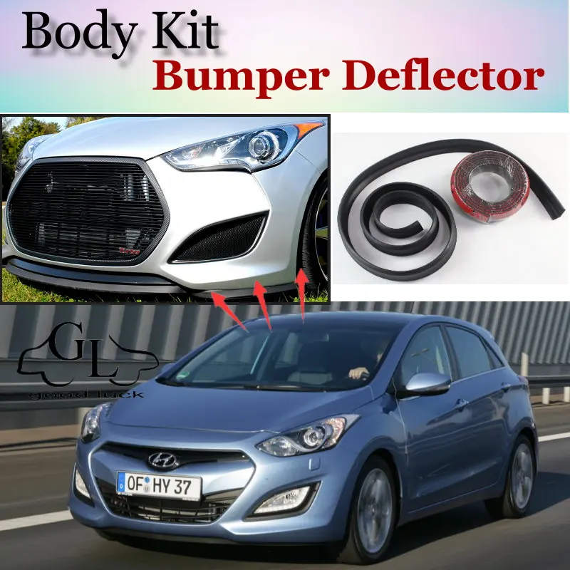 Для Hyundai i30 / Elantra GT бампер губа/передний спойлер дефлектор для TopGear друзья Тюнинг