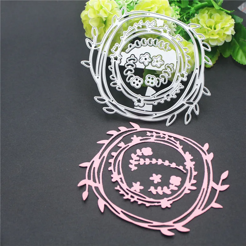 

Metal Cutting Die Of Garland Scrapbooking Mold Paper DIY Cards Postcard Handmade Craft Stencil Album Handcraft Embossing Moulds