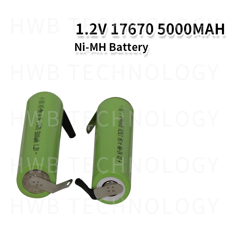 4 шт./лот новый оригинальный аккумулятор 1 2 В 17670 5000 мАч Ni-MH с Pins бесплатная