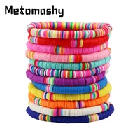 512 pcs mix colors boho friendship bracelet vsco bracelet polymer clay beads stretch heishi bracelet set lady surf jewelry gift