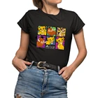 Классическая женская футболка с коротким рукавом и круглым вырезом, с принтом Король Лев
