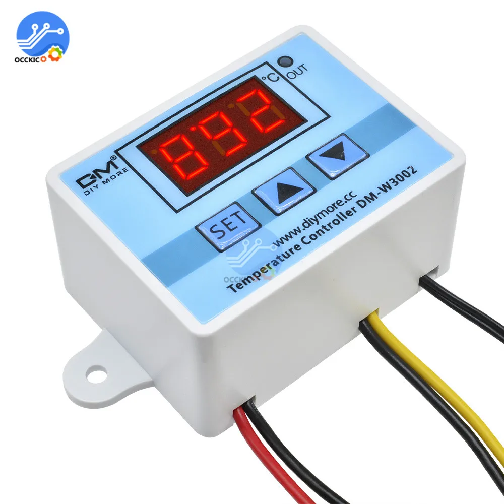 Цифровой светодиодный регулятор температуры 110 220 В переменного тока 10 А