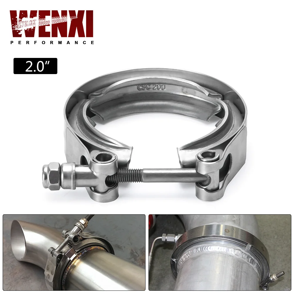 

2 "Нержавеющая сталь 304 TURBO/INTERCOOLER/DOWNPIPE/DOWN PIPE/HOSE V-Band CLAMP WX-VCN2