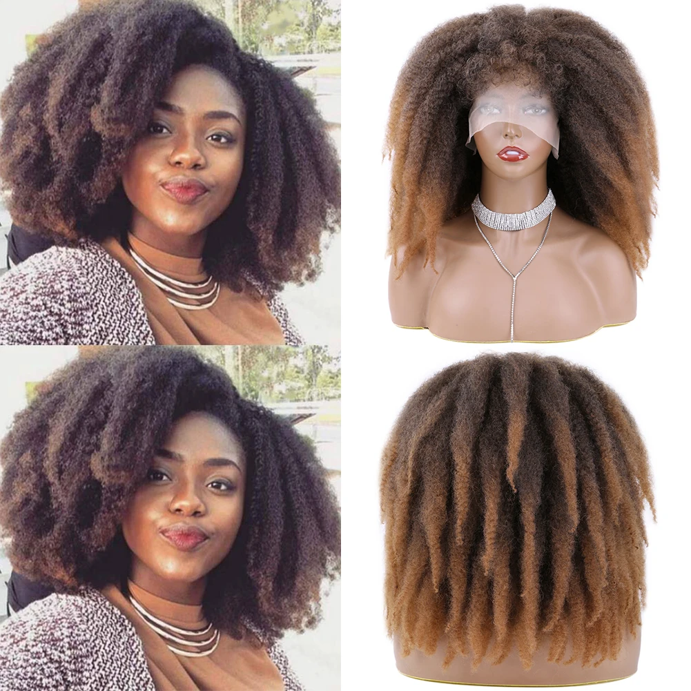 

Парик из плетеных волос, 14 дюймов, с кудрявыми детскими волосами