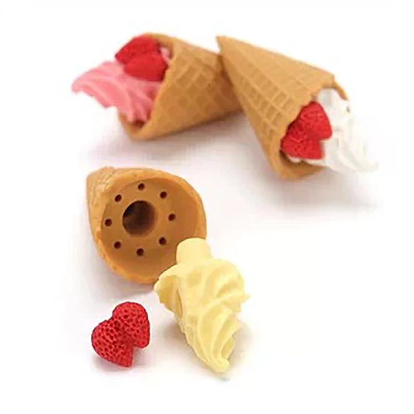 Мороженое круг в форме макарон ластик милый десерт ластики студент школьные