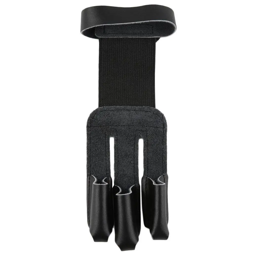 Защитные перчатки для стрельбы из лука кожаные с 3 пальцами|Перчатки охоты| |