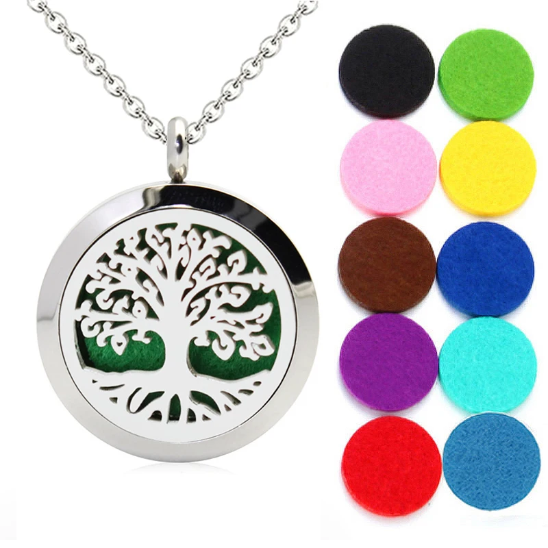 BOSHI аромамасляный медальон Ожерелье Магнитная Нержавеющая Сталь ароматерапия