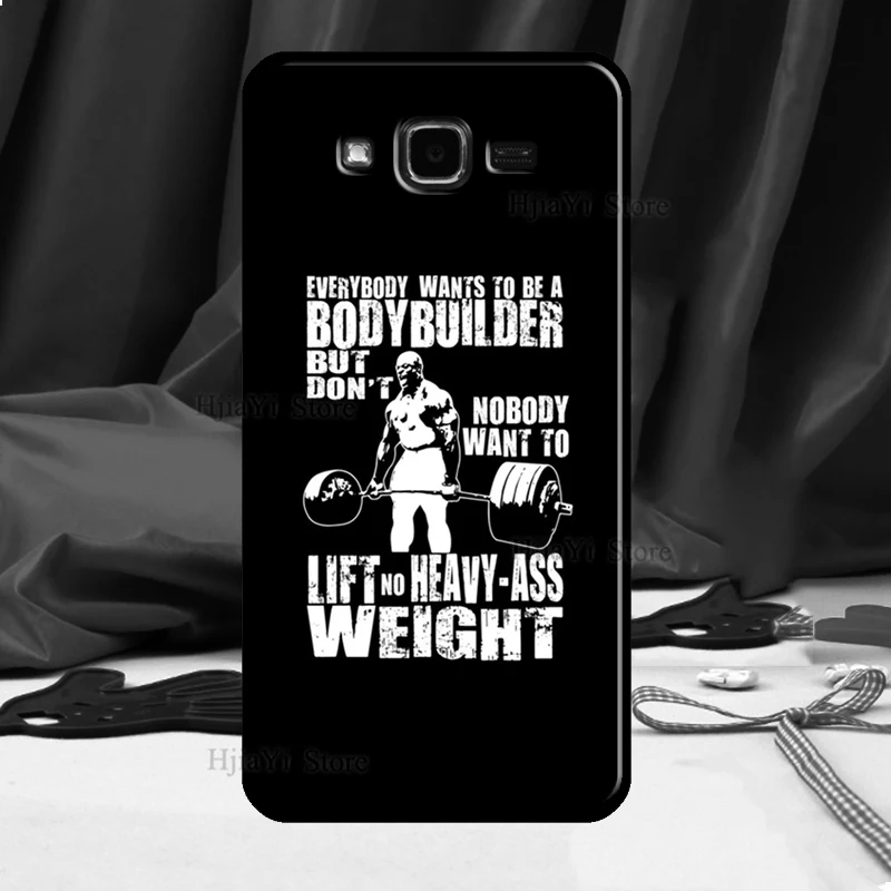 Workout Motivation Fitness Gym Quotes Phone Case For Samsung A6 A7 A8 A9 J8 2018 J4 J6 Plus J1 J3 J5 J7 2016 2017 J2 Core 2018 images - 5
