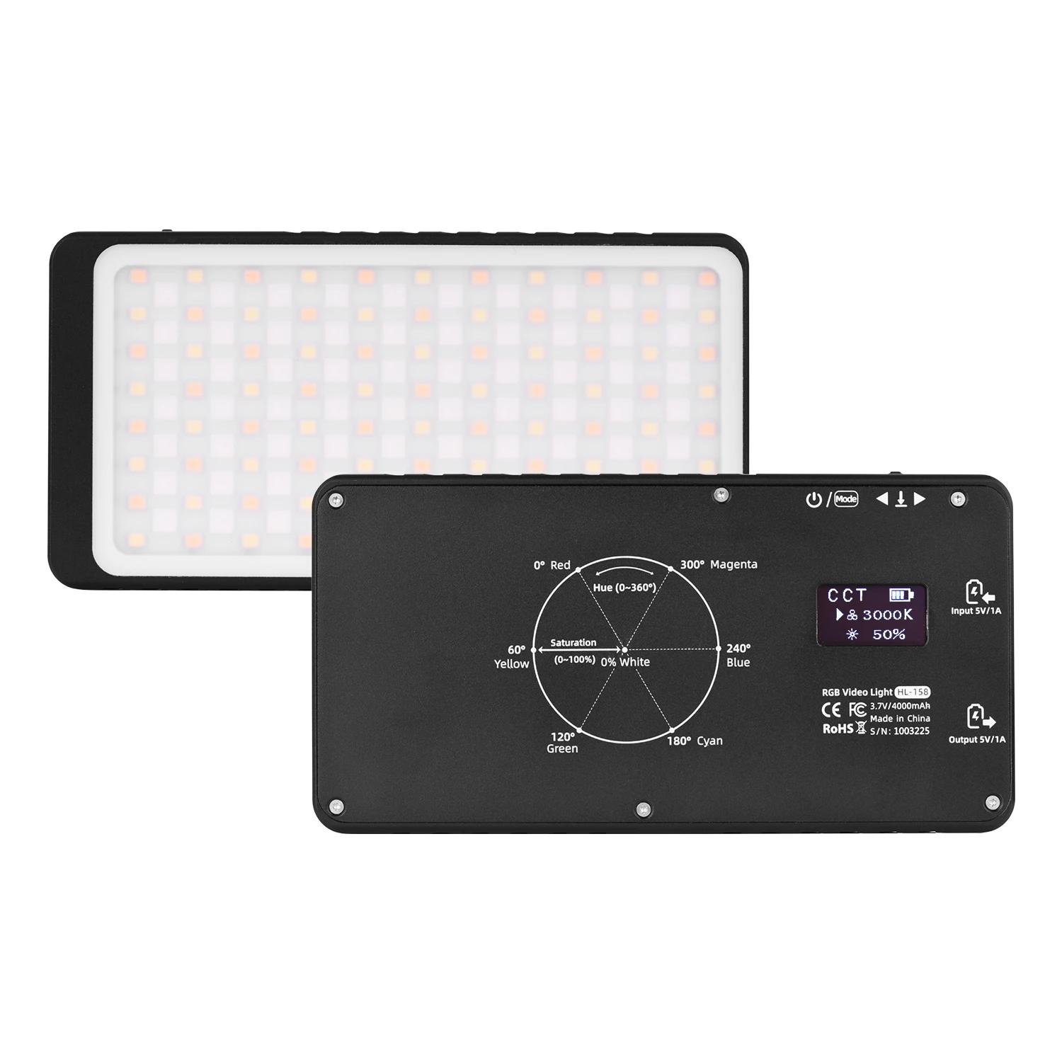 

Мини карманный RGB светодиодный светильник для видеосъемки двухцветный заполняющий светильник 2600-6000K CRI 96 для записи видео в режиме реальног...