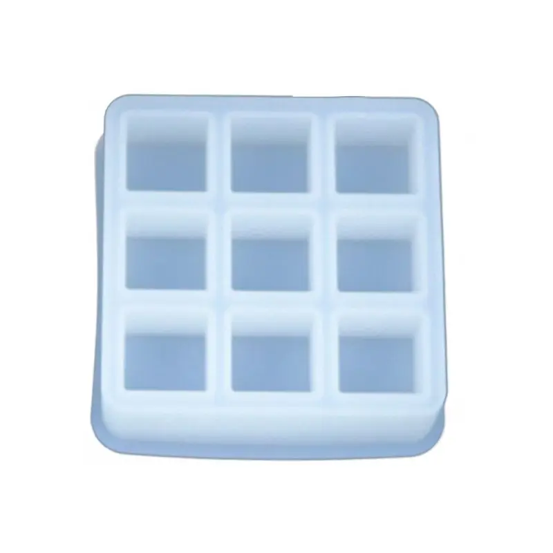 Квадратная клетчатая коробка для хранения помады с кристаллами литые формы