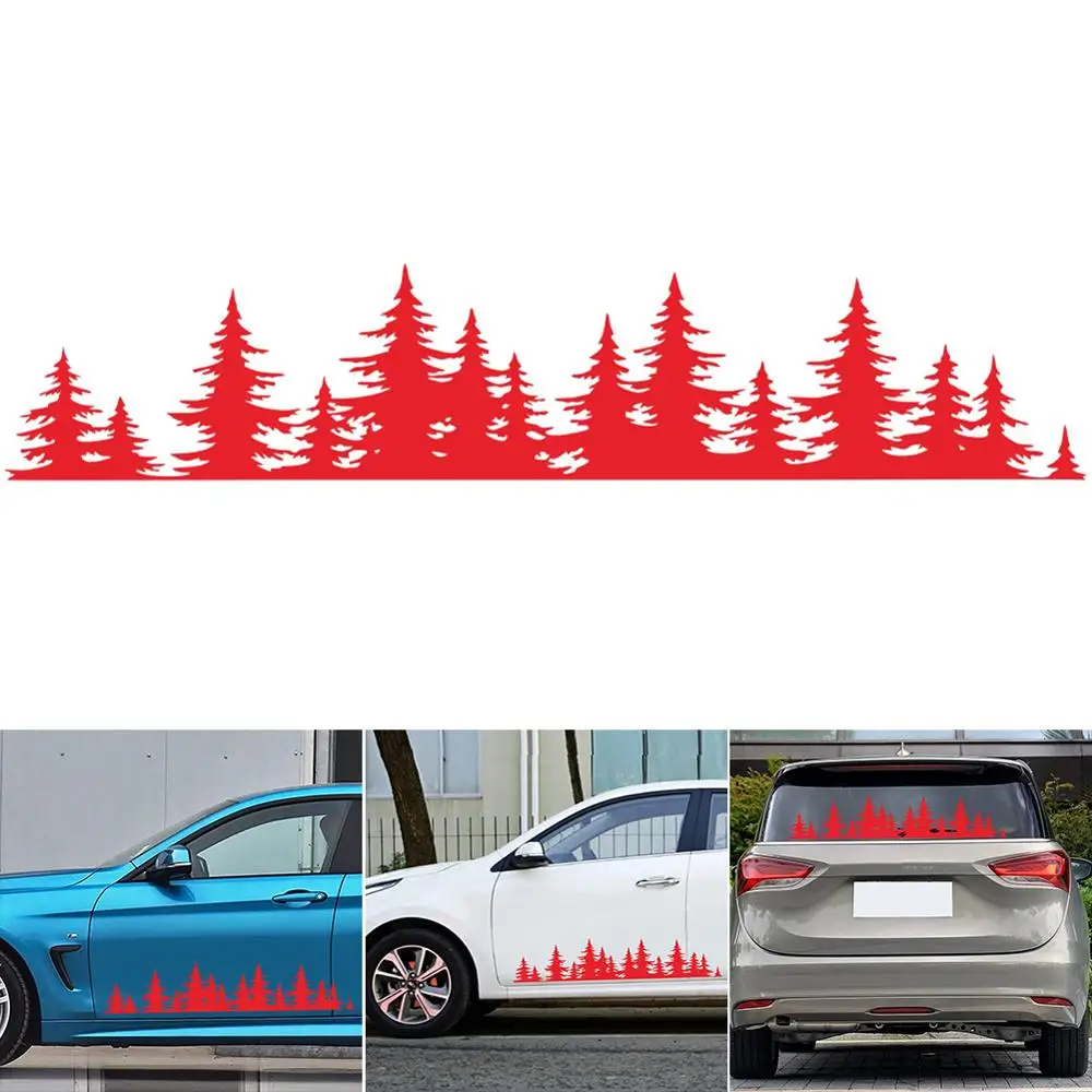 5 Colors Newest Pine Tree Forest Car Custom Vinyl Decal window Graphic Sticker Mountain Coast | Автомобили и мотоциклы