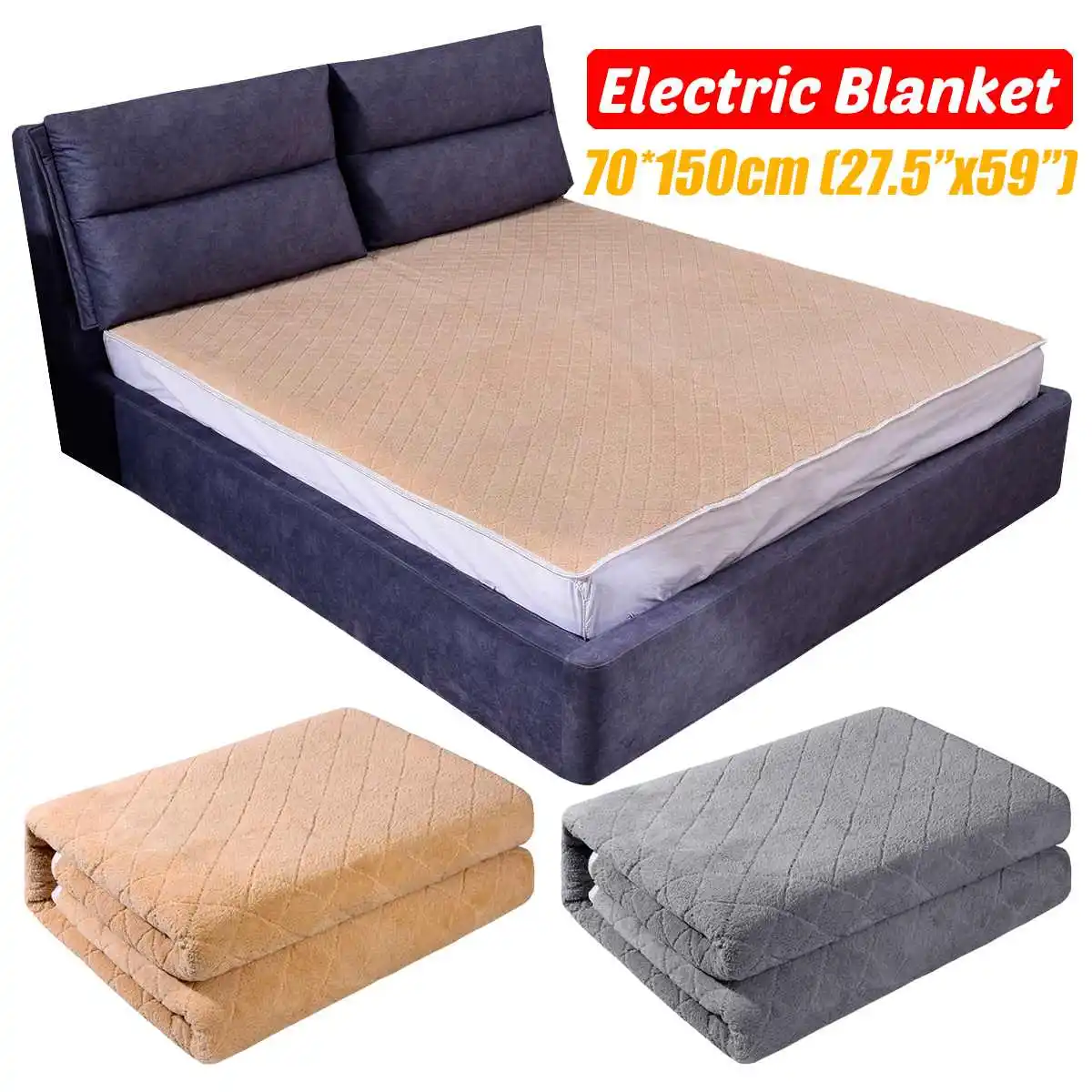 220V Winter Electric Blanket Warm Bed Heater Thermostat Mattress Soft Heating Security Warmer Carpet Pad | Дом и сад