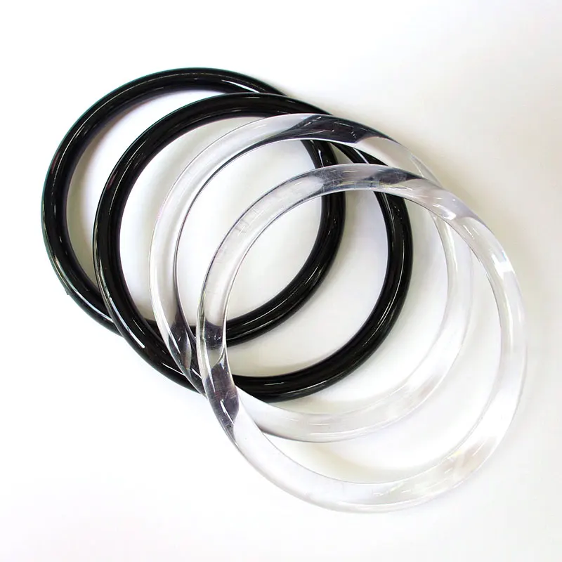 

Plastic Round Ring Handle Replacement DIY Handbag Purse Making Shopping Tote Hardware Accessories Solid O-ring Bag Handle Strap