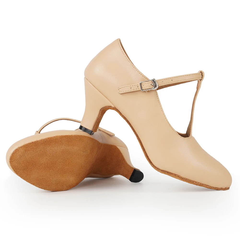 HROYL Ballroom Modern Dance-Shoes For Girls Women Latin Dance Shoes Ladies Tango Dancing Shoes T-Shoelace Salsa Sandals