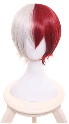 Boku no Hero Academy Bakugou Katsuki/Iida Tenya/Todoroki Shouto, костюм для косплея, спортивная одежда My Hero Academy - Цвет: wig 7 and hairnet