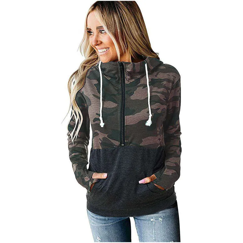 

Spring Autumn Women Hoodie Partchwork Leopard Print Tops Loose Casual Hoodies Outwear Hip Hop Long Sleeve Pocket Hight Street