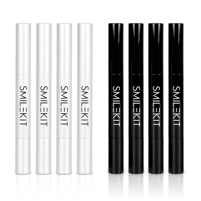 Portable Teeth Whitening Gel Kit 44% Non/Peroxide 4 Bleaching Pens Led Light Dental Tooth Whitener Oral Hygiene Tools | Красота и
