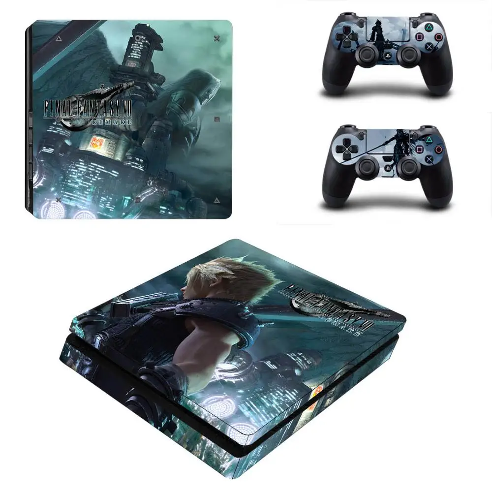 PS4 тонкие наклейки Последняя фантазия VII Play station 4 Slim кожи Стикеры для Игровые