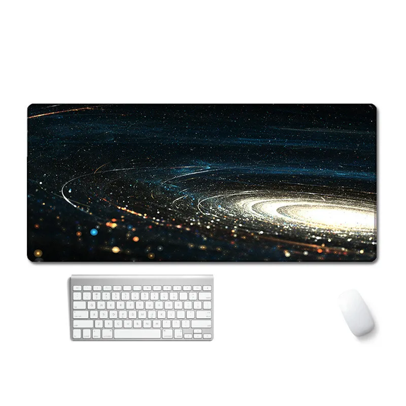 

33*80cm Large Mouse Pad Universe Starry Sky Family Laptop Gamer Rubber Mouse Mat MousePad Desk Gaming Mousepad Cup Mat