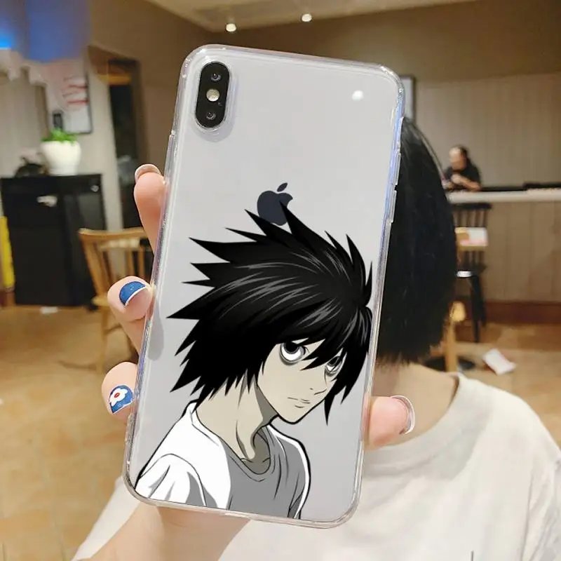 

Death Note Anime manga Ryuk kira Phone Case Transparent soft For iphone 5 5s 5c se 6 6s 7 8 11 12 plus mini x xs xr pro max