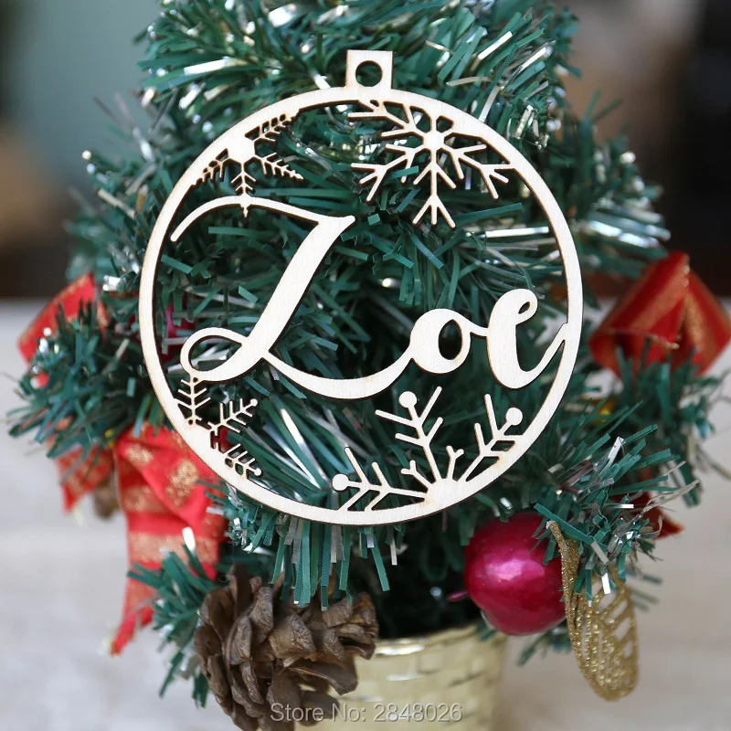 Деревянная Рождественская бирка на заказ Рождественский Декор с различными