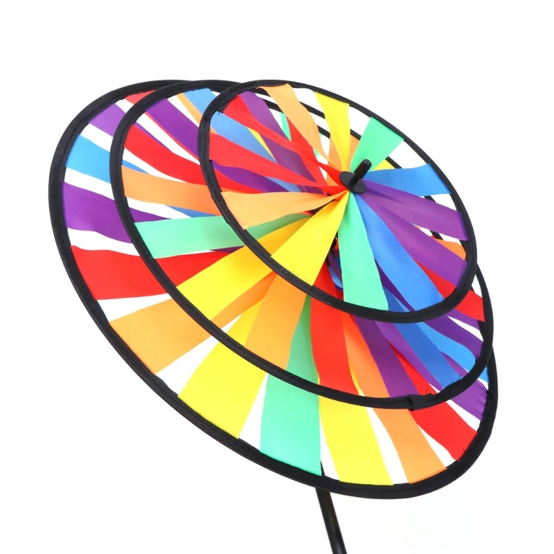 

Rainbow Wind Spinner Colorful Windmill Cute Cartoon Animal Winnower Kids Toy