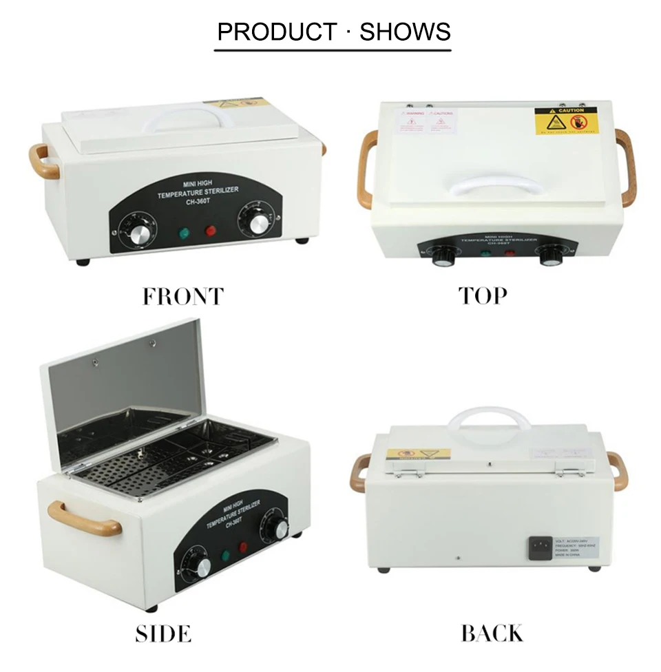 300W Portable Dry Heat High Temperature Sterilizer Medical Autoclave Manicure Tool Sterilizer For Nails Pedicure Salon