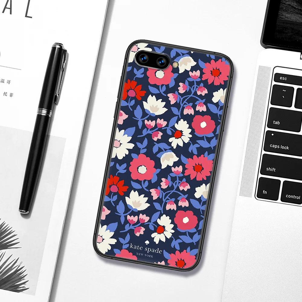 

Luxury Brand Kate Pink Flower Phone Case Cover Hull For HUAWEI Honor 6A 7A 8 8A 8S 8x 9 9x 9A 9C 10 10i 20 Lite Pro black