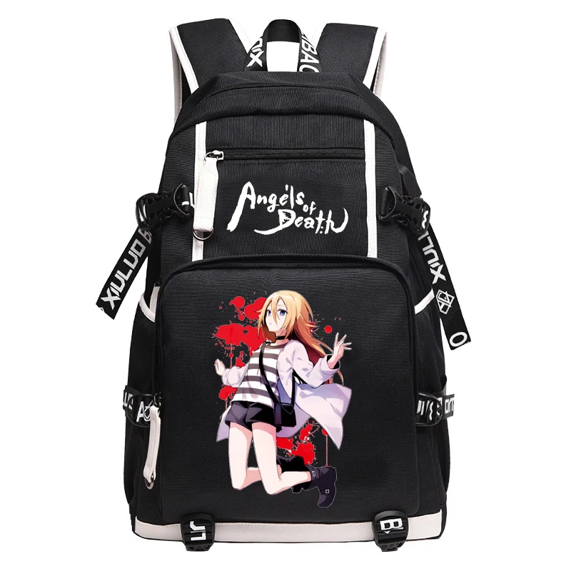 Angels of Death Anime Bag Large-capacity schoolbag Students creative personality fashion casual backpack laptop bag |