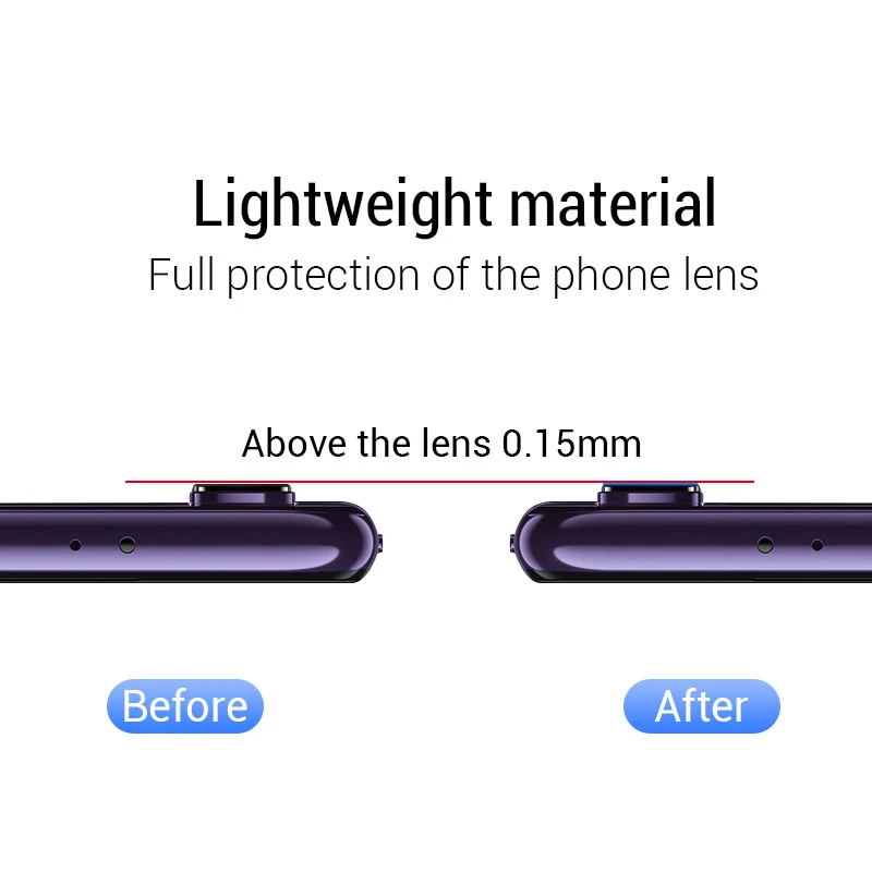 2 piezas lente C&aacute;mara vidrio templado para Huawei P40 Pro C&aacute;mara vidrio para Huawei P40 Pro pel&iacute;cula HD lente vidrio para Huawei P40 Pro ELS-N04-2
