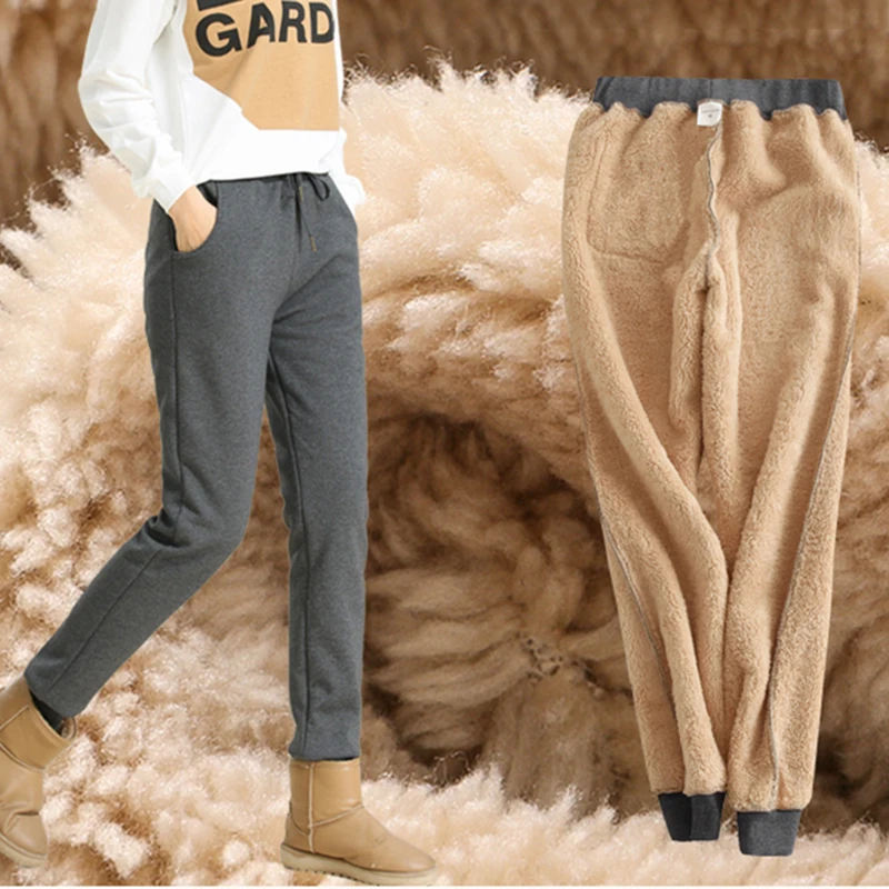 

Женские вельветовые брюки, Плотные шаровары, повседневные однотонные с эластичной талией, Корейская версия, уличные теплые штаны, 2019