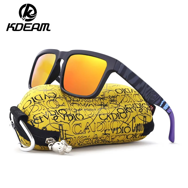 Женские и мужские спортивные солнцезащитные очки KDEAM модные пляжные дорожные для