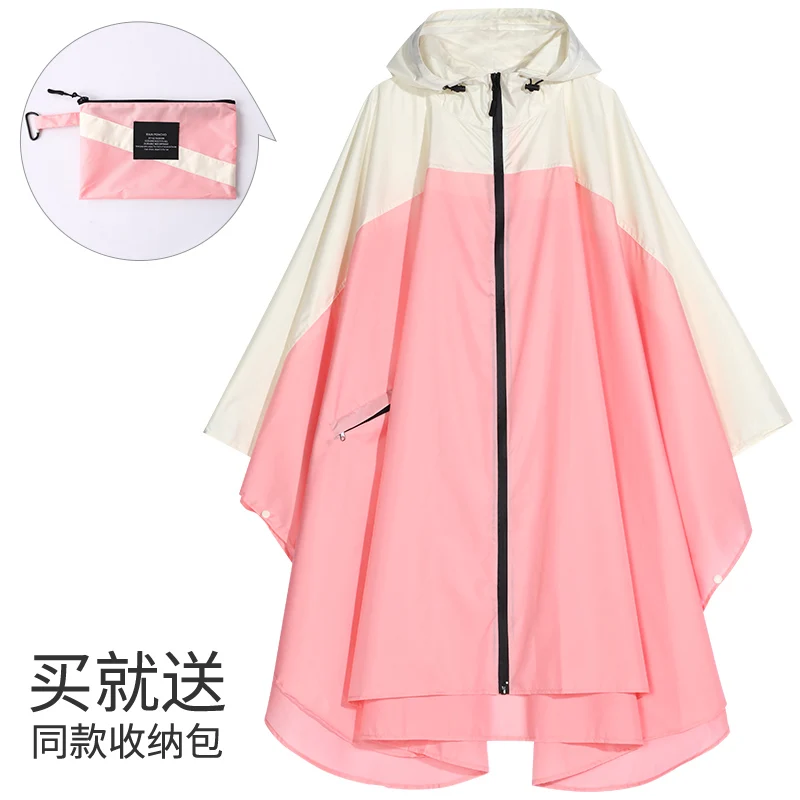 

Women's Fashion Raincoat Waterproof Rain Poncho Cloak with Hood for Hiking Climbing Light and Touring windbreaker