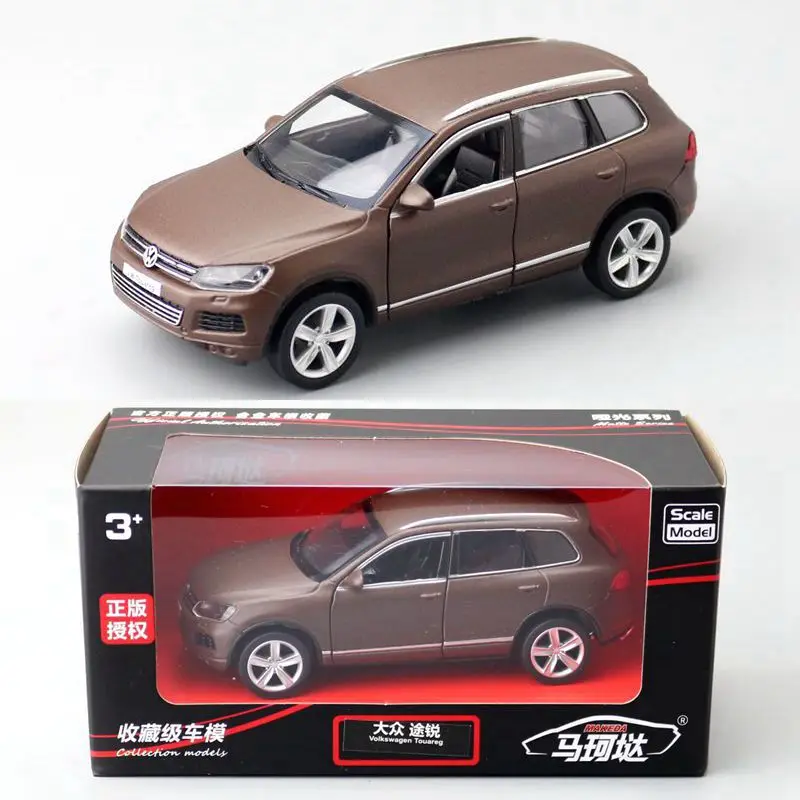 

Литой автомобиль RMZ City, модель в масштабе 1:36, внедорожник Volkswagen Touareg, образовательная коллекция, открывающиеся двери, игрушечный автомобиль ...