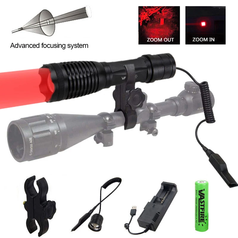 Страйкбольный элемент тактический охотничий фонарь масштабируемый 5000LM 350 ярдов