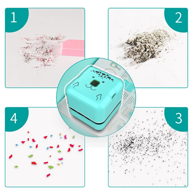 Desktop Vacuum Cleaner Mini Table Dust Sweeper Energy Saving High Endurance Up to 400 Mins Cordless&Rotatable Design | Бытовая
