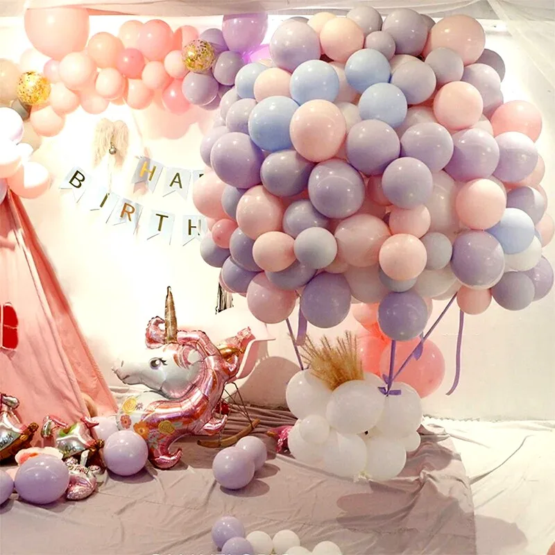 

2021New 5 inch Macaron Colorful Balloon set Candy latex Balloon 30 Pcs/pack Christmaswedding Birthday Party Decoration