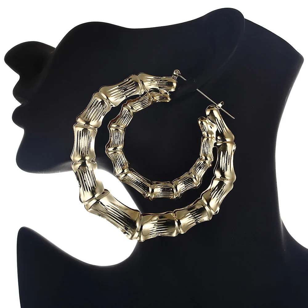 1 пара больших искусственных женских геометрических сережек в стиле хип-поп