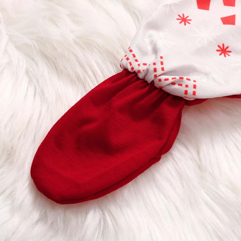 Рождественская Одежда для новорожденных Комбинезон с рождественским оленем