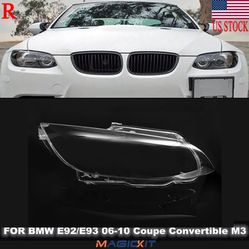 

MagicKit Right Clear Headlight Headlamp Lens Cover For BMW M3 E92 E93 2 Door Coupe 06-10